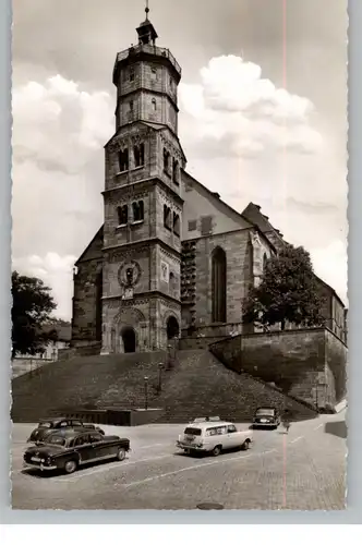 7170 SCHWÄBISCH HALL, Michaeiskirche, OPEL REKORD, MERCEDES - BENZ