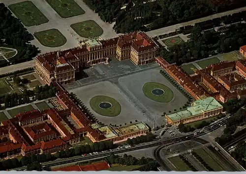 A 1000 WIEN, Schloß Schönbrunn, Luftaufnahme