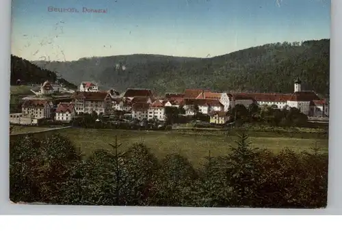 7792 BEURON, Blick über den Ort, 1914