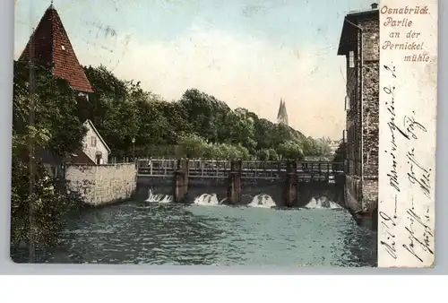 4500 OSNABRÜCK, Partie an der Pernickel - Mühle, 1902