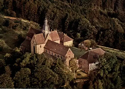 3454 BEVERN - AMELUNGSBORN, Kloster, Luftaufnahme