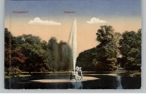 4000 DÜSSELDORF, Springbrunnen im Hofgarten, 1924