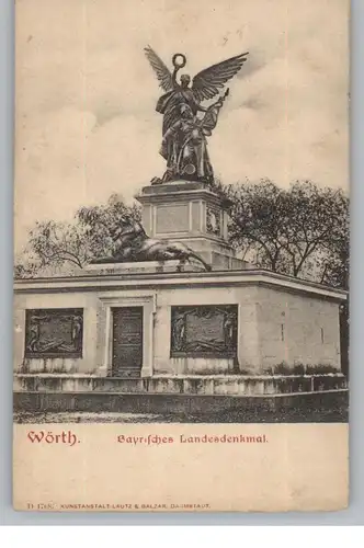 F 67360 WÖRTH / WOERTH, Bayerisches Landesdenkmal, ca. 1905
