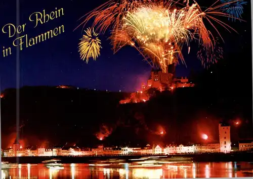 5422 LORELEY - SANKT GOARSHAUSEN, Feuerwerk - Rhein in Flammen