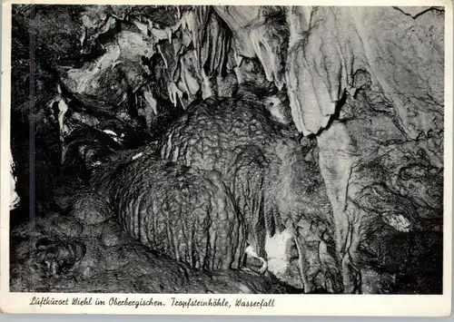 5276 WIEHL, Tropfsteinhöhle, Versteinerter Wasserfall, 1958