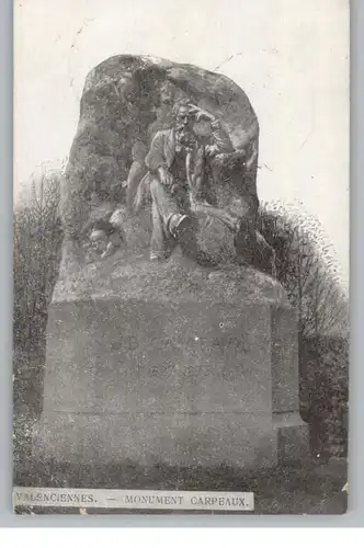 F 59300 VALENCIENNES, Monument Cappeaux, 1916, deutsche Feldpost, Eckknick