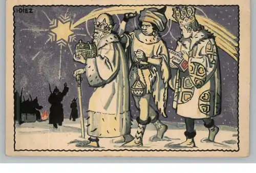 MILITÄR - 1. Weltkrieg, Patriotica, Leipniz / Bahlsen, Heilige 3 Könige im Felde, 1916, deutsche Feldpost