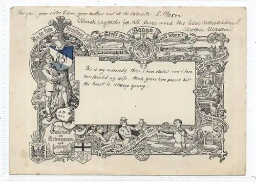 5300 BONN, STUDENTICA, 1938 nach Italien