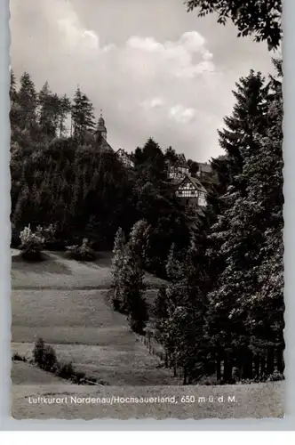 5948 SCHMALLENBERG - NORDENAU, Blick auf den Ort, 1961