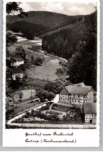 5948 SCHMALLENBERG - LATROP, Gasthof zum Grubental, 1958