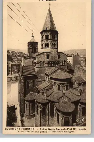 F 63000 CLERMONT - FERRAND, Eglise Notre-dame du Port
