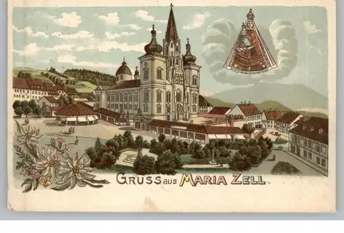 A 8630 MARIAZELL, Gruss aus Lithographie