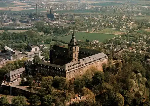 5200 SIEGBURG, Abtei, Luftaufnahme 1976