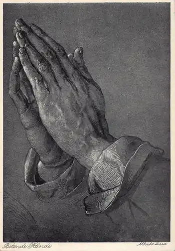 KÜNSTLER / Artist - ALBRECHT DÜRER, "Betende Hände"