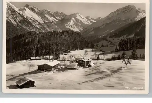 8980 OBERSTDORF - SCHWAND, Blick auf das Dorf, 1944