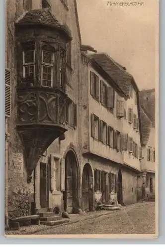 F 68770 AMMERSWEIER/ AMMERSCHWIHR, Strassenansicht mit alten Häusern, Verlag Elsäss. Rundschau