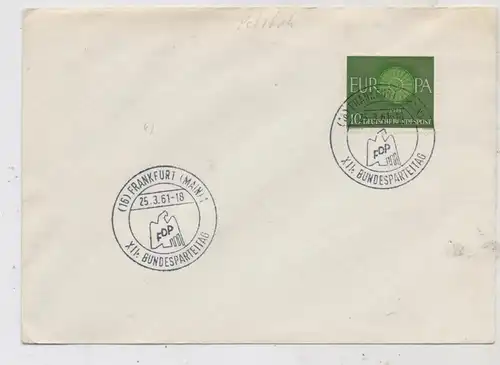 POLITIK - FDP XII. Bundesparteitag Frankfurt 1961, Sonderstempel