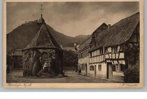 5340 BAD HONNEF - RHÖNDORF, Partie an der Kapelle, Festbeflaggung, 1929