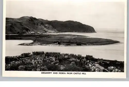UK - WALES - CAERNARVONSHIRE - DEGANWY / MORFA from Castle Hill