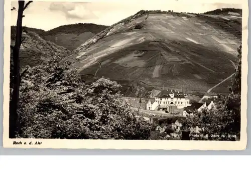 5486 ALTENAHR - RECH, Blick auf den Ort, Ahrbrücke... 1956