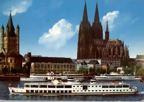 BINNENSCHIFFE - RHEIN, KÖLN - DÜSSELDORFER "KÖLN" vor Köln