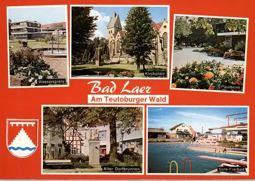 4518 BAD LAER, Mehrbild-AK, Stadtwappen