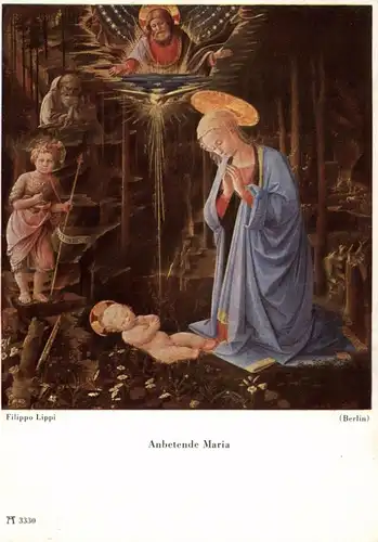 KÜNSTLER / Artist - FILIPPO LIPPI, "Anbetende Maria"