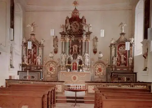 4791 LICHTENAU - KLEINENBERG, Wallfahrtskirche, Innenansicht