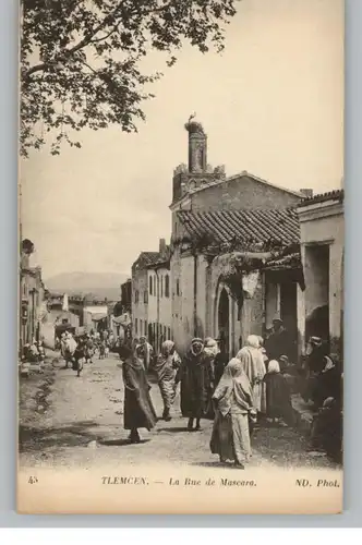 ALGERIE - TLEMCEN, La Rue de Mascara