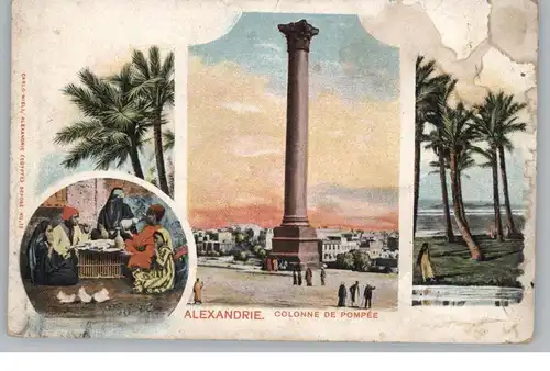 EGYPT - ALEXANDRIA, Market , Colonne, Edit. Carlo Mieli, ca. 1900
