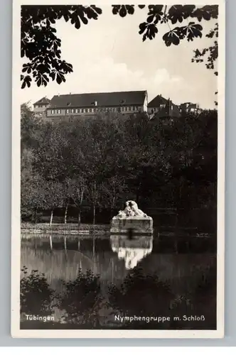 7400 TÜBINGEN, Nymphengruppe mit Schloß, 1933