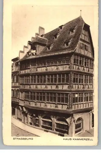 F 67000 STRASBOURG / STRASSBURG - Haus Kammerzell, Verlag Heinrich Hoffmann, # Str. 008, 194...