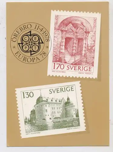 BRIEFMARKEN / Stamps, EUROPA Schweden 1978