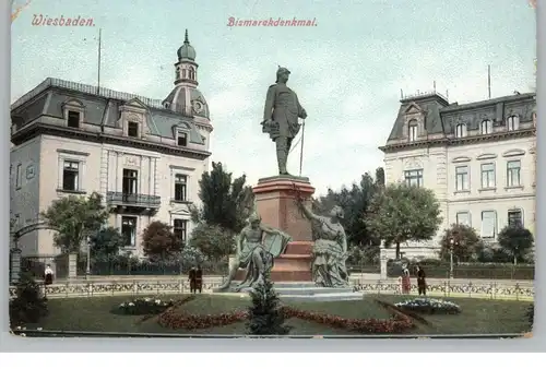 6200 WIESBADEN, Bismarckdenkmal, 1909, Verlag Boogaart
