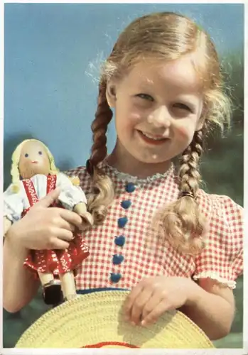 KINDER - Mädchen mit Puppe, 1952