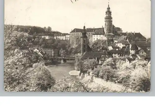 BÖHMEN & MÄHREN - KRUMAU / CESKY KRUMLOV, Blick auf Ort und Schloß, 1922