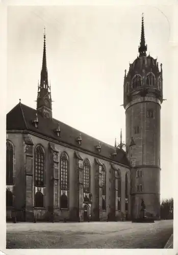 0-4600 WITTENBERG, Schlosskirche, 1933, DKV Deutscher Kunst Verlag, kl. Druckstelle