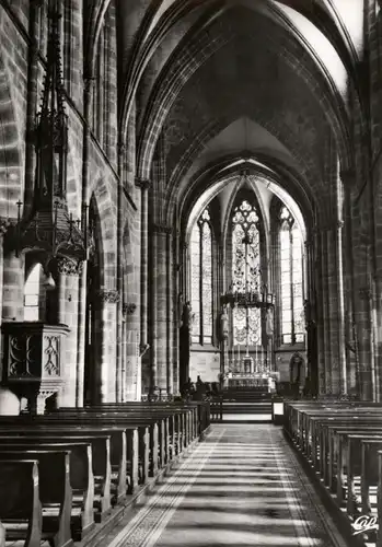 F 67160 WEISSENBURG / WISSEMBOURG, Innenansicht der Kirche