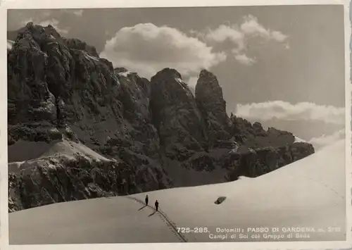 I 39048 WOLKENSTEIN, Grödner Joch / Passo del Gardena, Bahnpost / TPO / Ambulant S.Candido - Bolzano 236, 1937