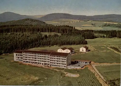 5568 DAUN, Knappschafts-Kurheim, Luftaufnahme, 1962