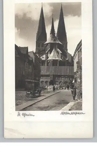 2400 LÜBECK, St. Marienkirche, Reparaturarbeiten, Photo-AK