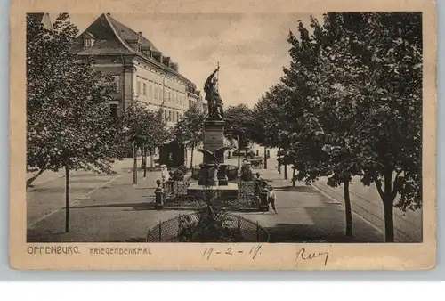 7600 OFFENBURG, Kriegerdenkmal, 1919