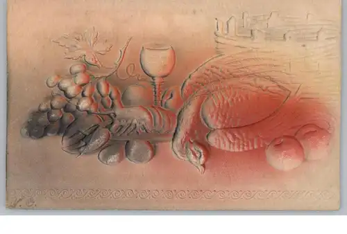 THANKSGIVING, embossed / relief / geprägt, 1907