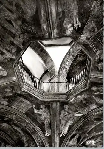 5300 BONN - BEUEL - SCHWARZRHEINDORF, Doppelkirche, Durchblick in die Oberkirche