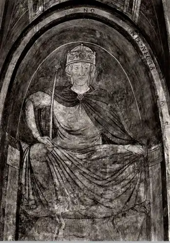 5300 BONN - BEUEL - SCHWARZRHEINDORF, Doppelkirche, Unterkirche, Herrschergestalt