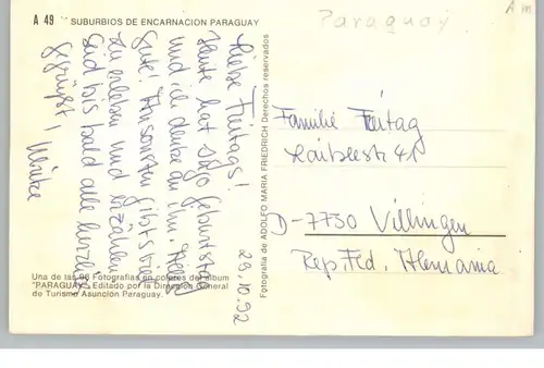 PARAGUAY, Suburbios de Encarnacion...