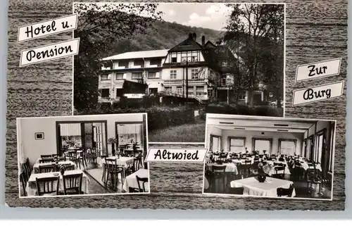 5450 NEUWIED - ALTWIED, Hotel / Pension "Zur Burg", 196...