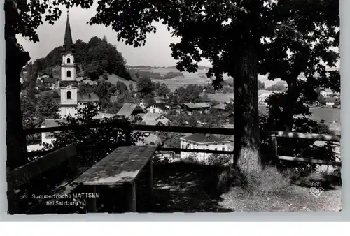 A 5163 MATTSEE, Blick über den Ort, 1959