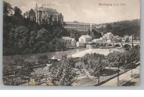 6290 WEILBURG, Blick über die Lahn, 1908