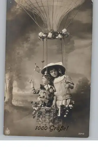 KINDER - Kinder unter dem Heissluftballon, 1913